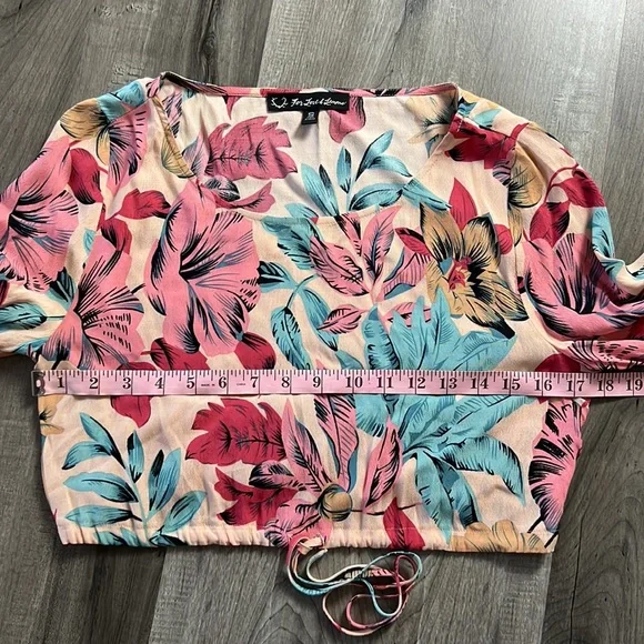 🌸For Love & Lemons Floral Skirt Crop Top Set Size Small - Picture 8 of 12